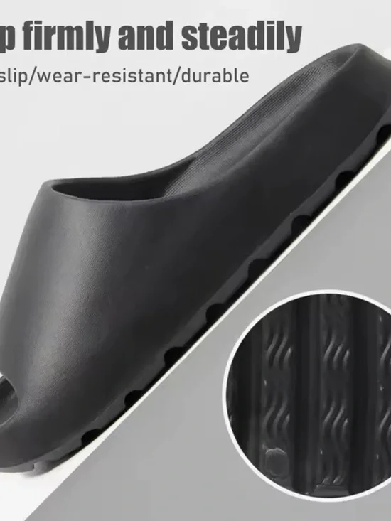 Minimalist Black Slide Sandal - Picture 1 of 5